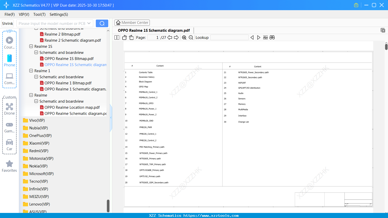 OPPO Realme 1S Schematic Diagram